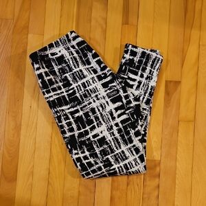 Black and White Patterned Pants